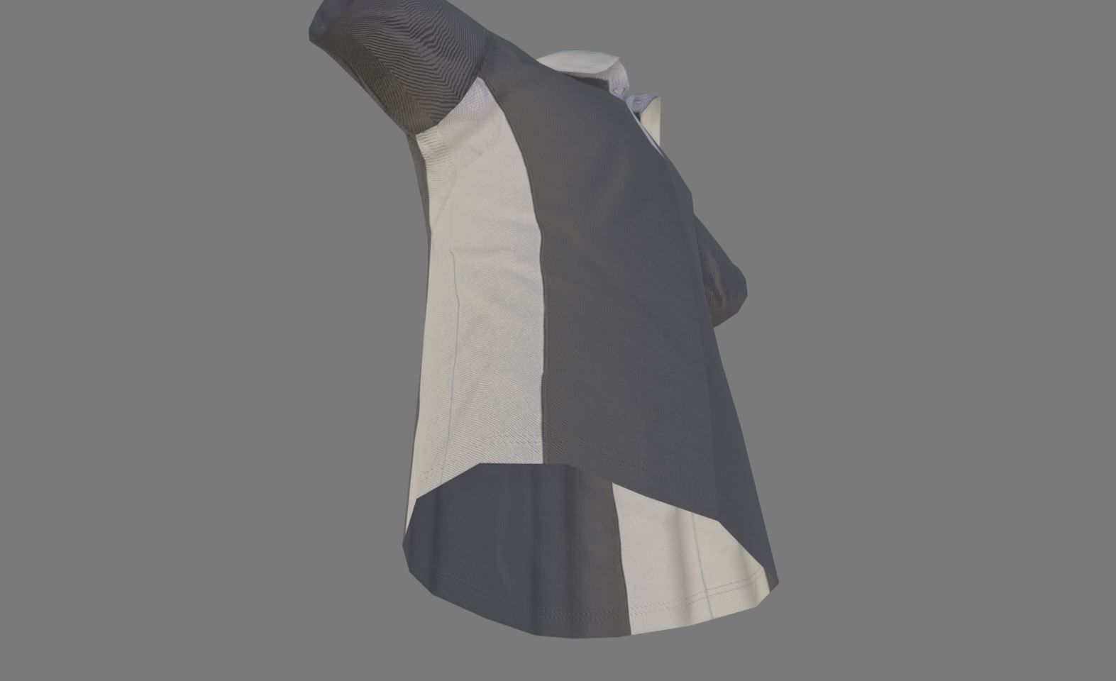 Polo Shirt Low-poly 3D model_5