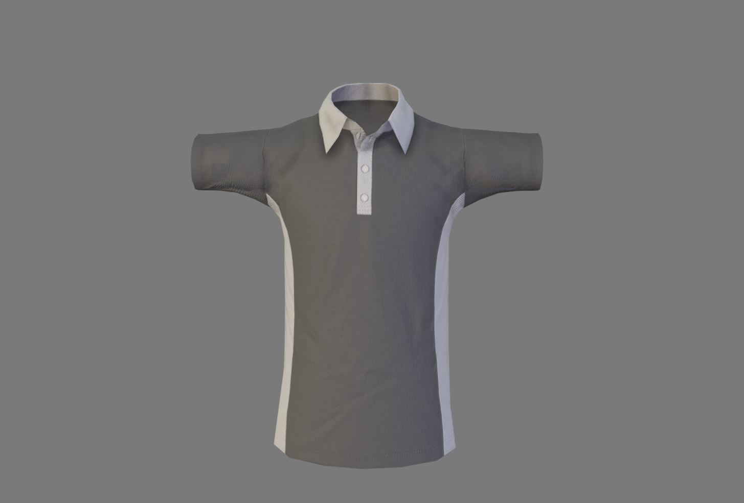 Polo Shirt Low-poly 3D model_1