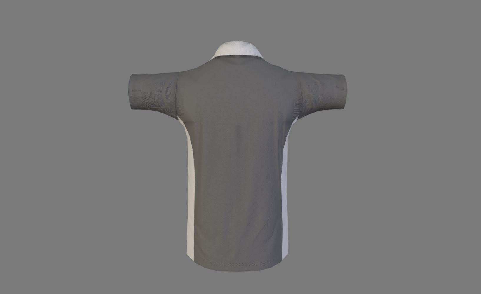 Polo Shirt Low-poly 3D model_3