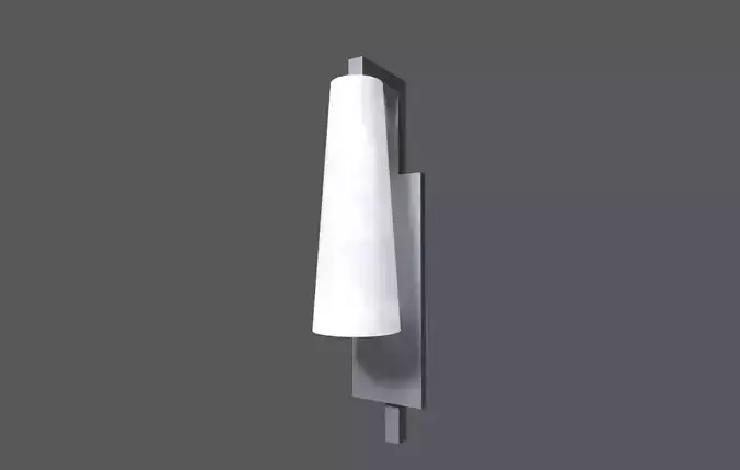 Wall Light Low-poly 3D model