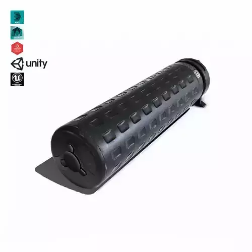 Suppressor Set-04 Low-poly 3D model