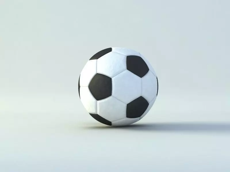 Soccer Ball Low-poly 3D model_0