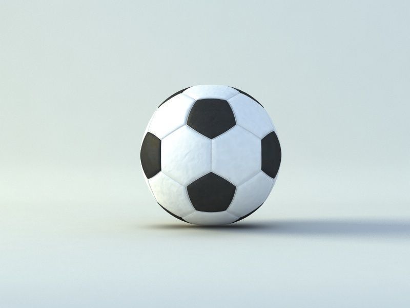 Soccer Ball Low-poly 3D model_2