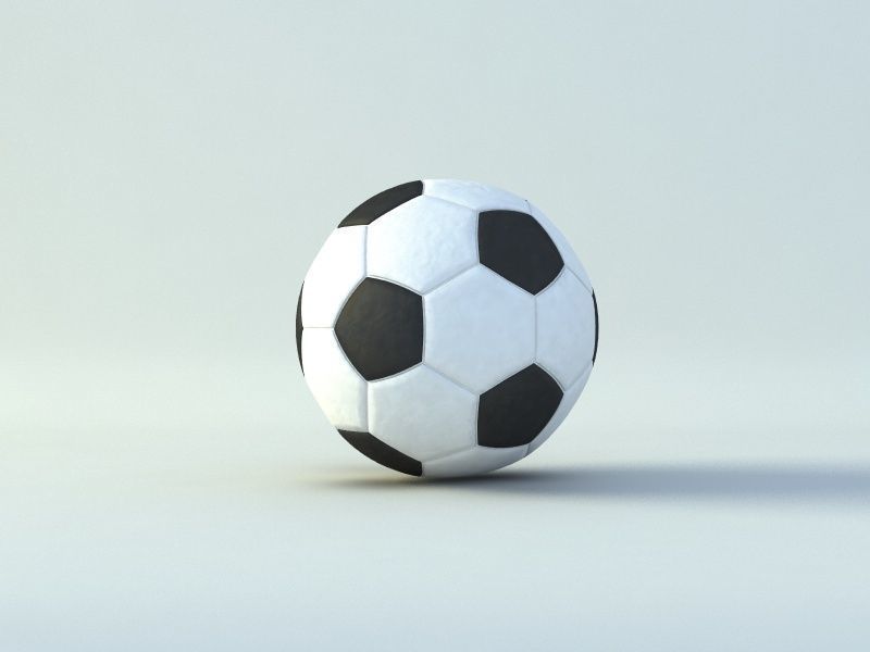 Soccer Ball Low-poly 3D model_6