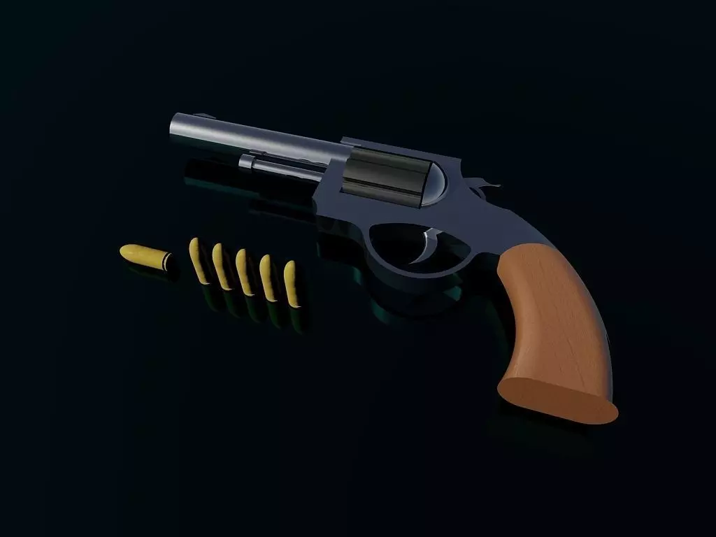 revolver Free 3D model
