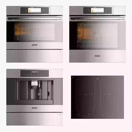 Asko set of kitchen appliances 001 3D model