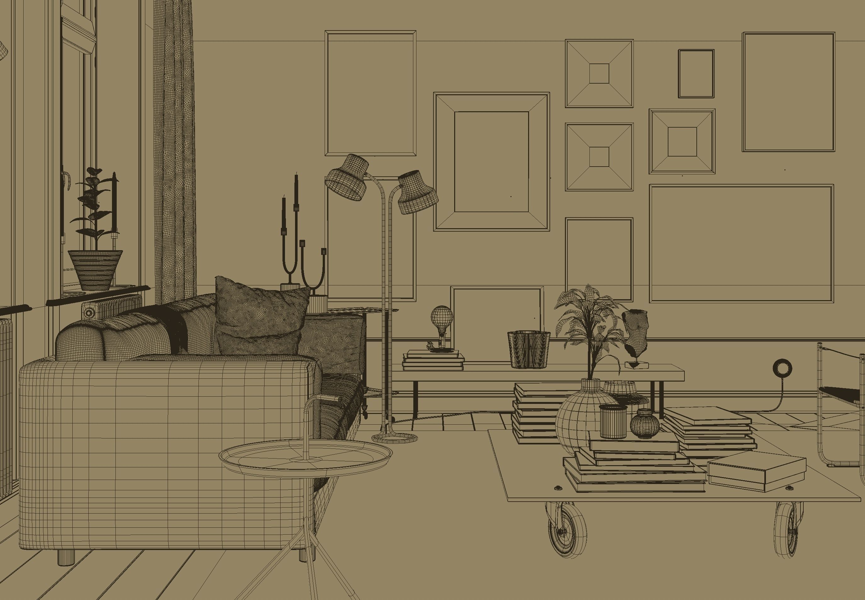 Stockholm Interior scene 3D model_7