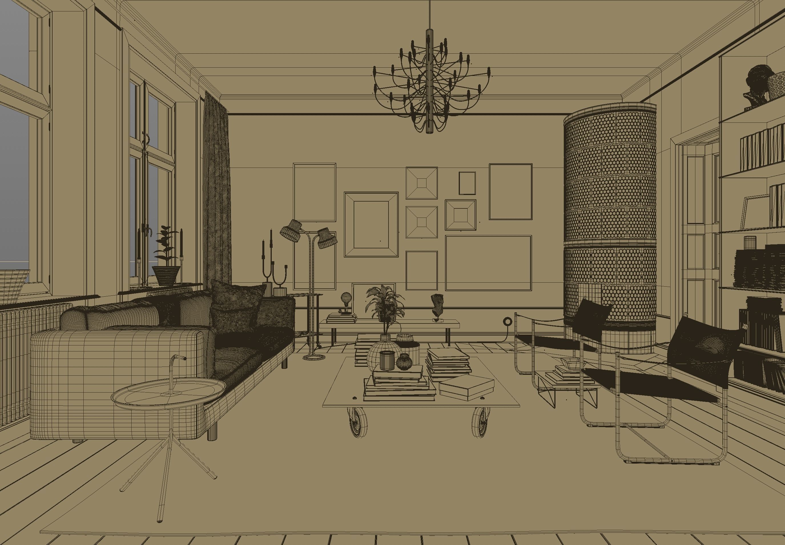 Stockholm Interior scene 3D model_8