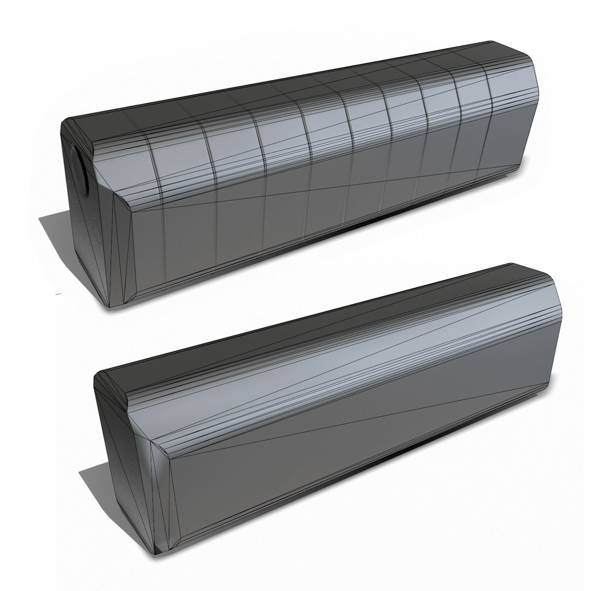 Suppressor Set-05 Low-poly 3D model_8