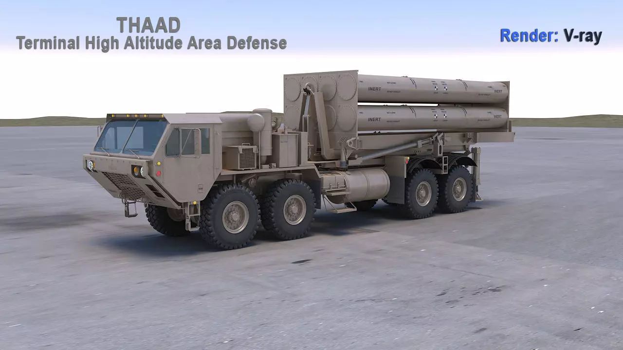 THAAD Missile System 3D model