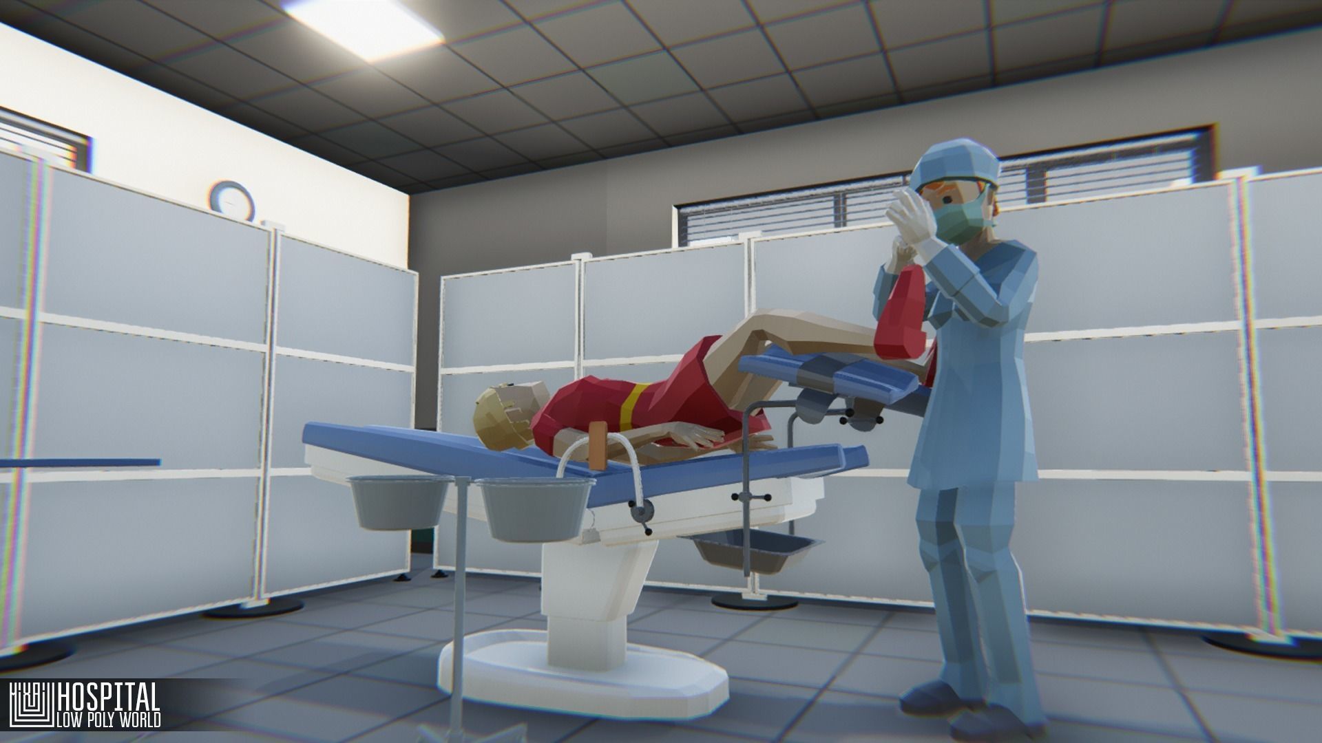 LOW POLY WORLD - HOSPITAL Low-poly 3D model_23