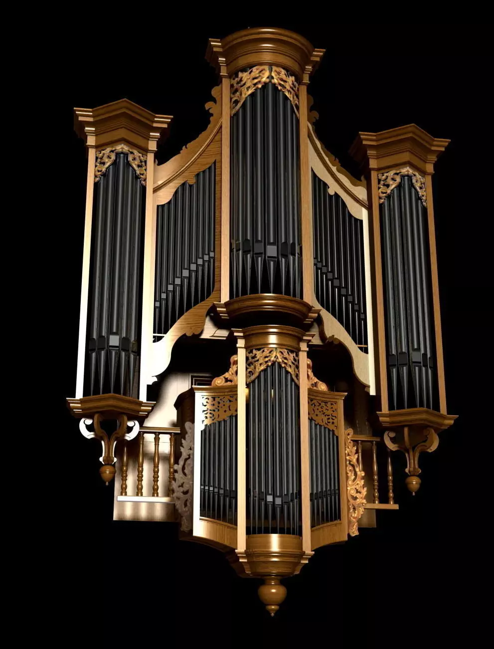 Grand Organ Free 3D model