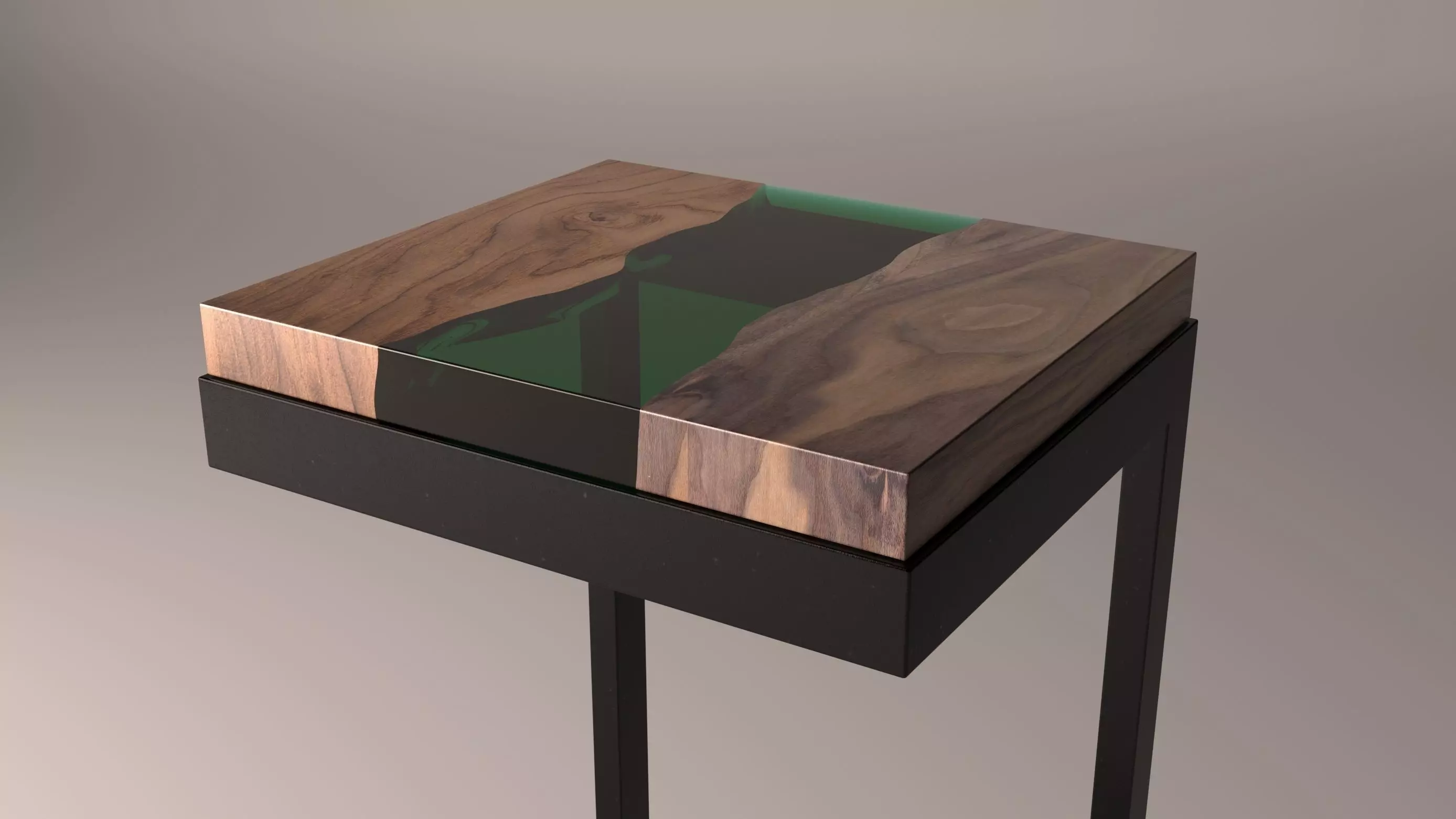 Stool wood 3D model