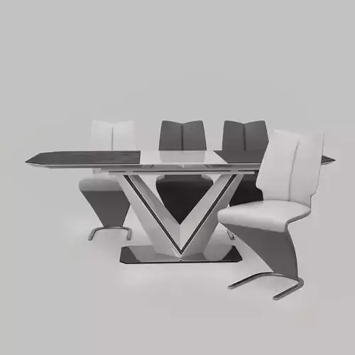 Signal Valerio table and chairs Signal H-050 3D model