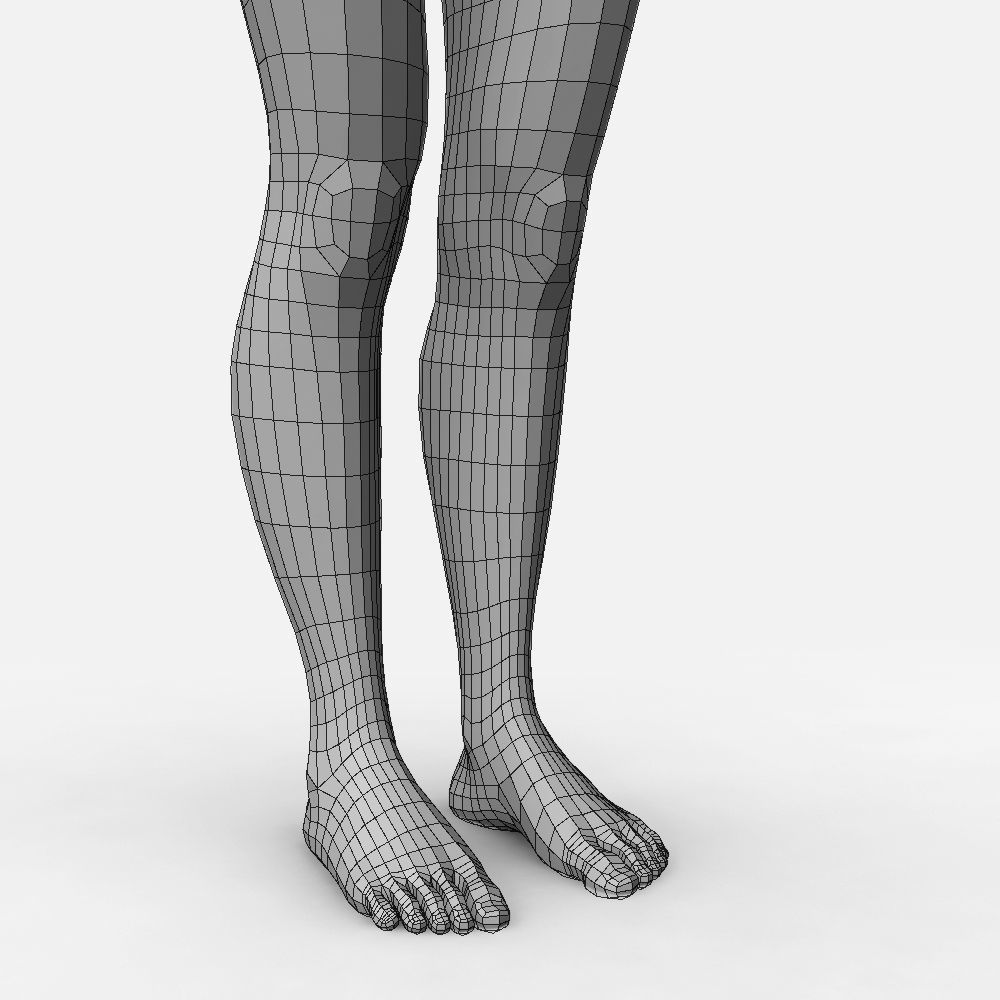 Female Basemesh 3D model_6