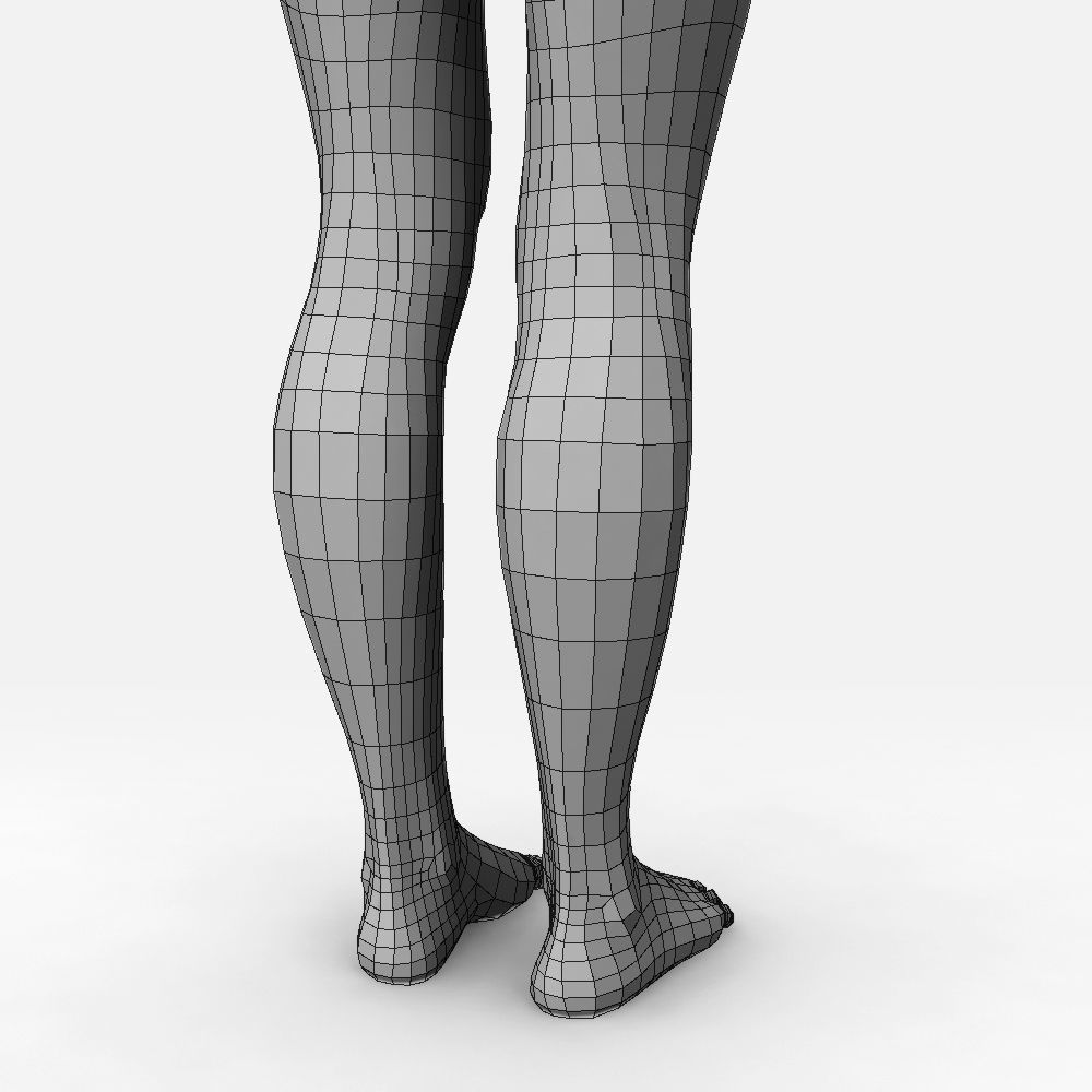 Female Basemesh 3D model_7