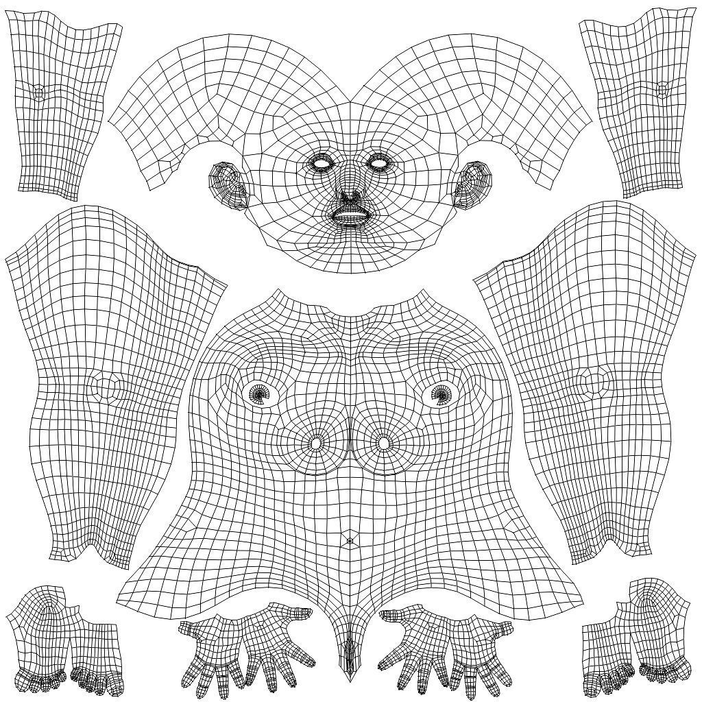 Female Basemesh 3D model_12