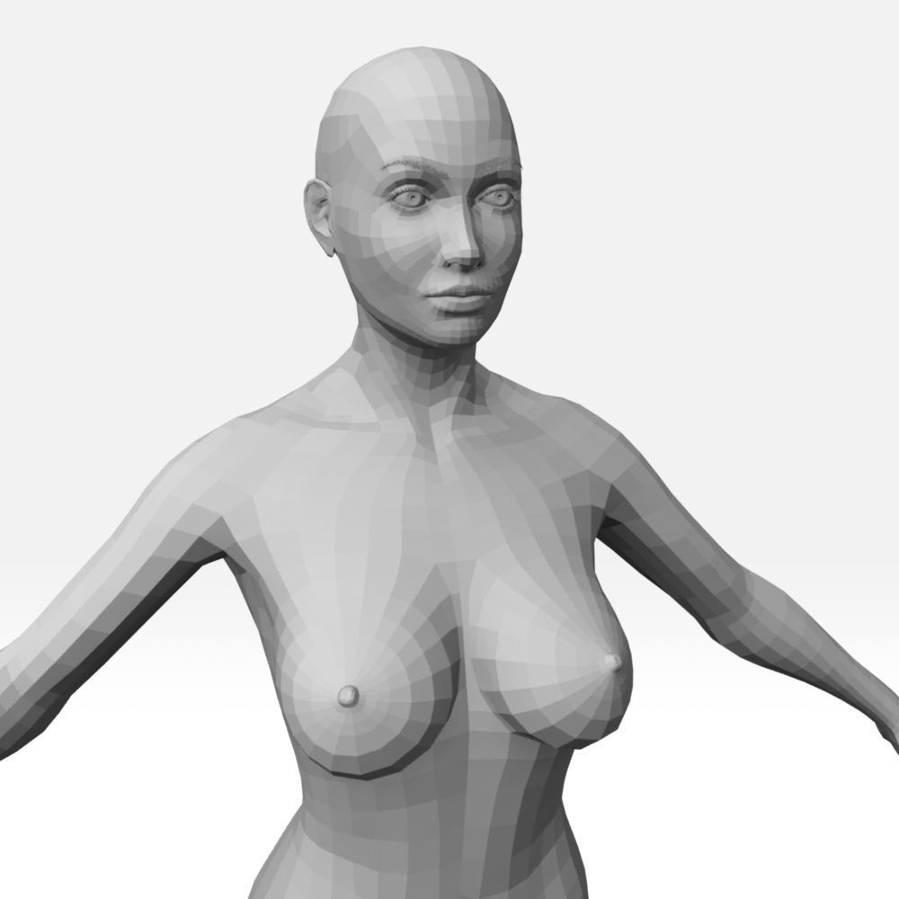 Female Basemesh 3D model_4