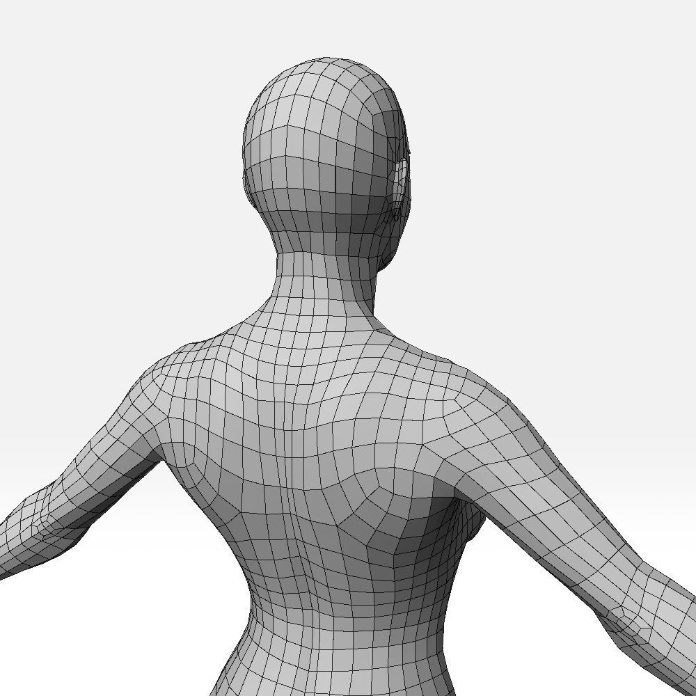 Female Basemesh 3D model_9