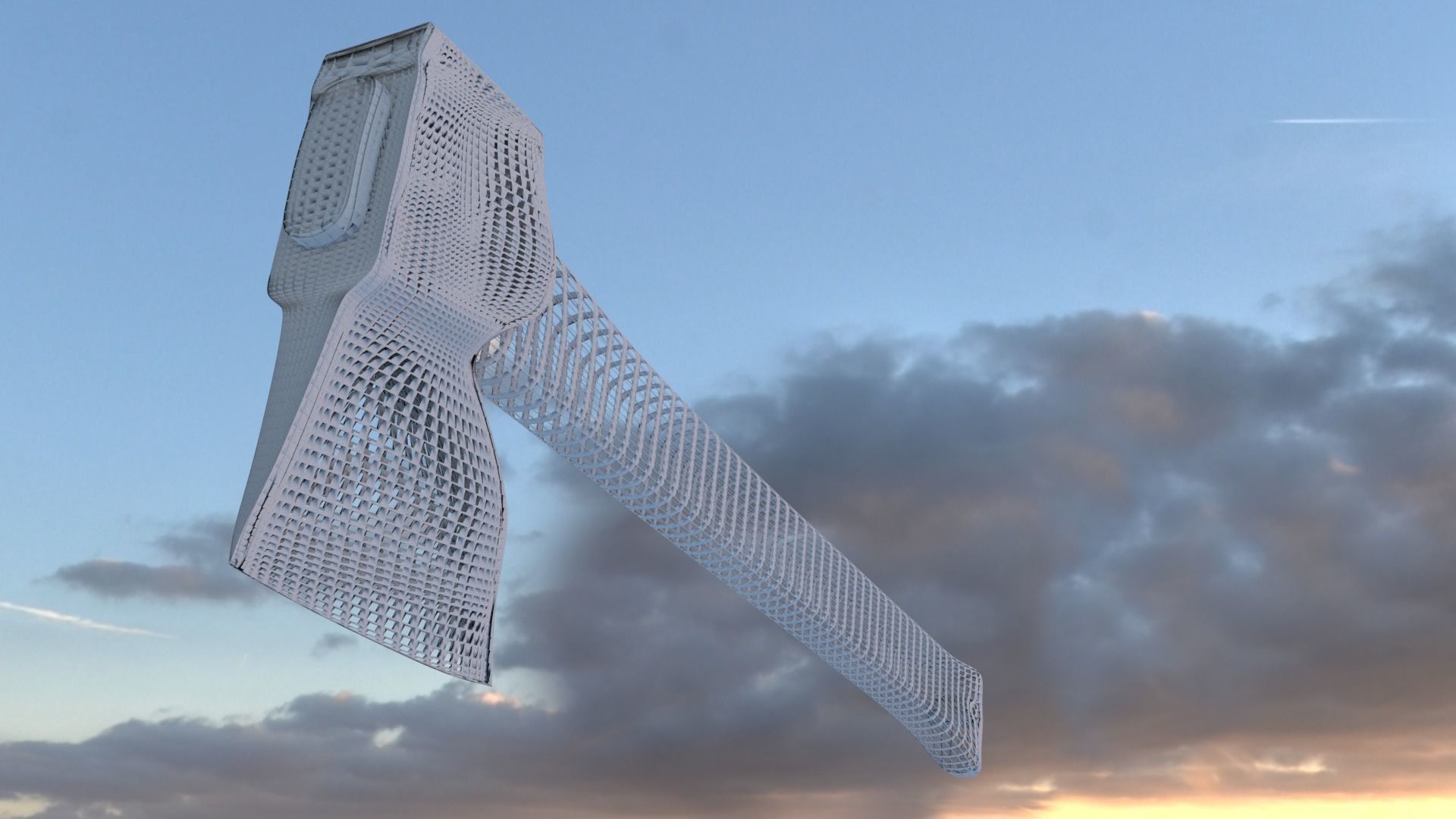 ORTAS AXE NO 3 REALISTIC FOREST AXE 3D PRINTABLE 3D print model_8