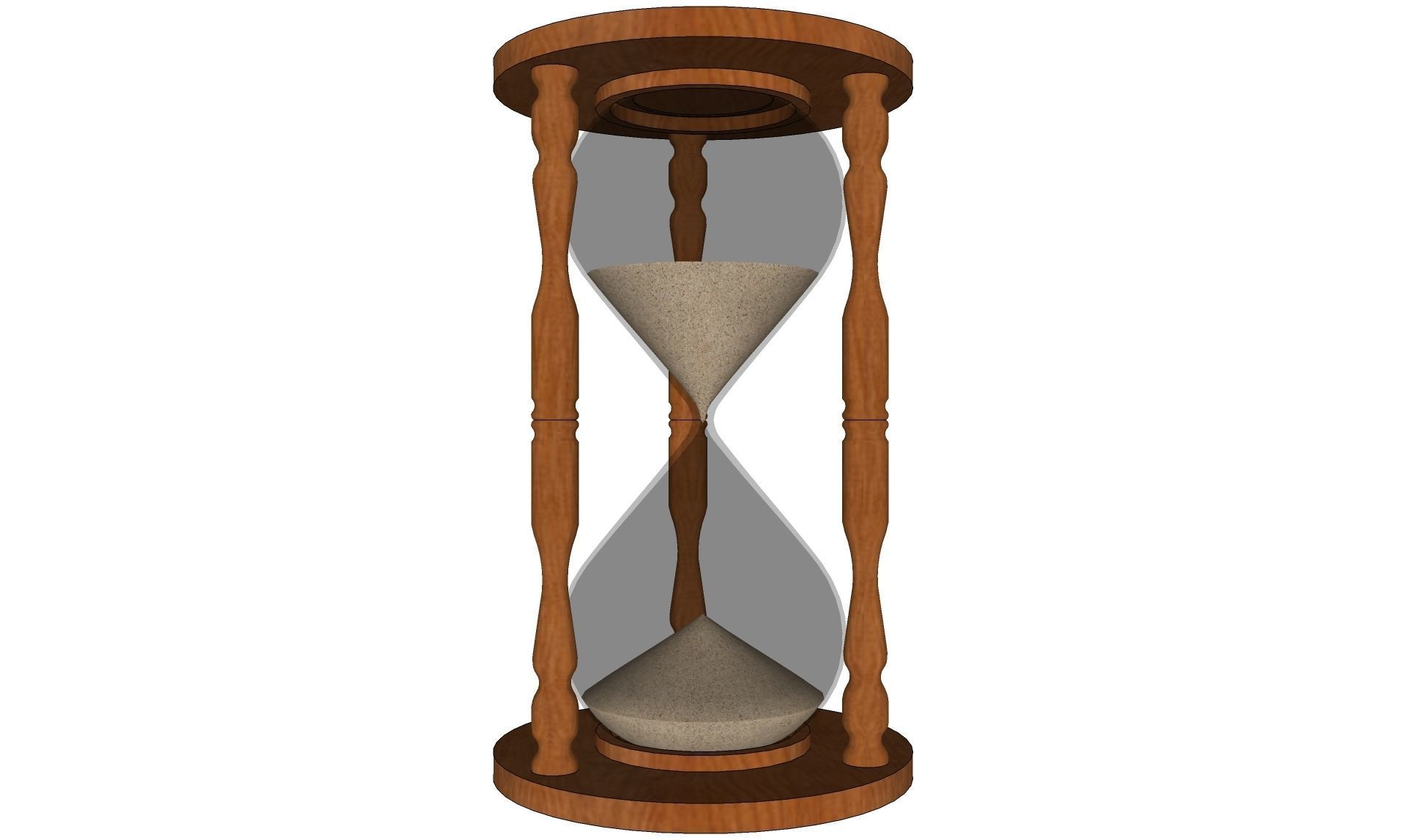 Sand Clock 3D model_14