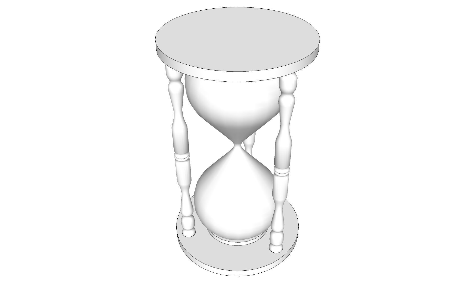 Sand Clock 3D model_10