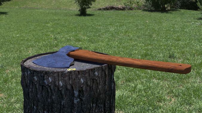 ORTAS AXE NO 5 HEAVY STEEL DEFORMED 3D PRINTABLE 3D print model