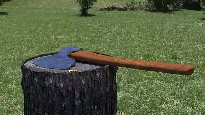 ORTAS AXE NO 5 HEAVY STEEL DEFORMED 3D PRINTABLE 3D print model