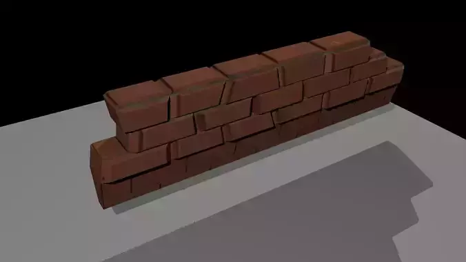Chest high brick wall