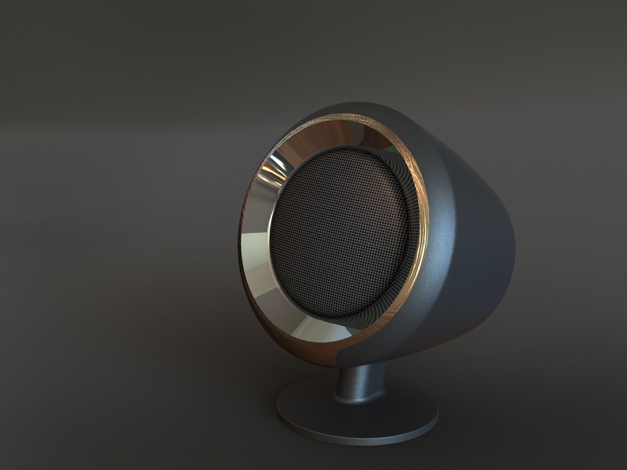 Computer Speaker Free 3D model_2