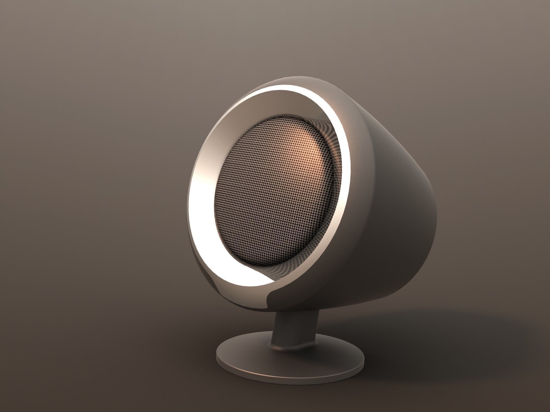 Computer Speaker Free 3D model_1