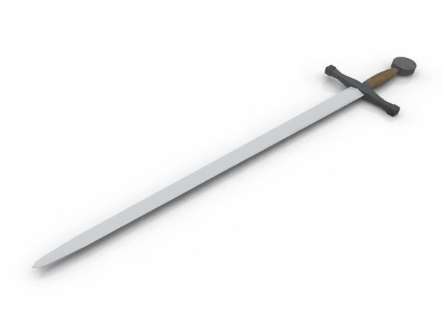 Weapon Collection 2 sword Low-poly 3D model_1