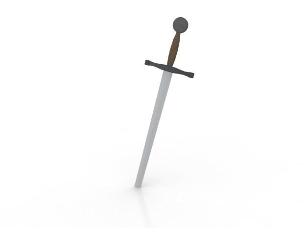 Weapon Collection 2 sword Low-poly 3D model_5
