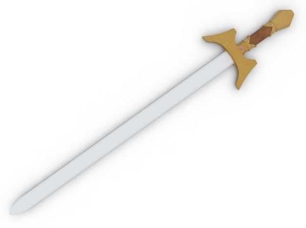 Weapon Collection 2 sword Low-poly 3D model_25