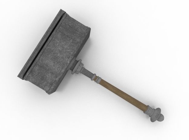 Weapon Collection 2 sword Low-poly 3D model_17