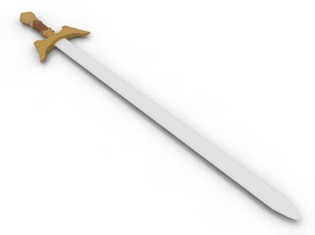 Weapon Collection 2 sword Low-poly 3D model_24