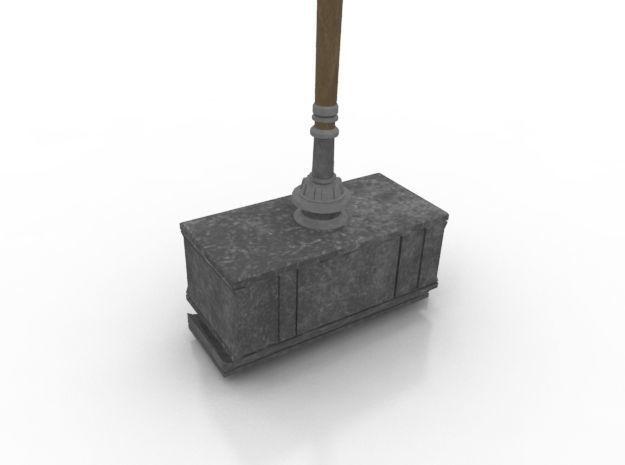 Weapon Collection 2 sword Low-poly 3D model_11