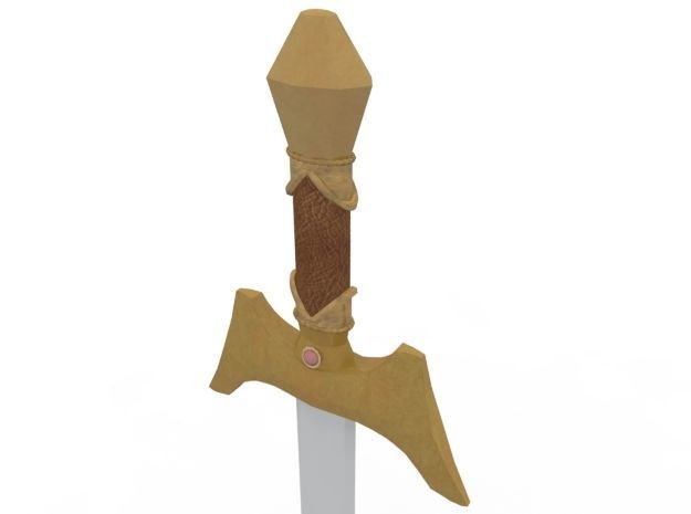 Weapon Collection 2 sword Low-poly 3D model_26