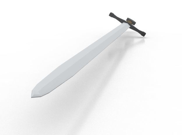 Weapon Collection 2 sword Low-poly 3D model_7