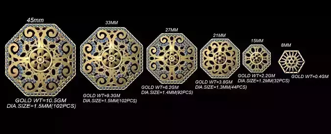 vrpnd2851 gold ornate design