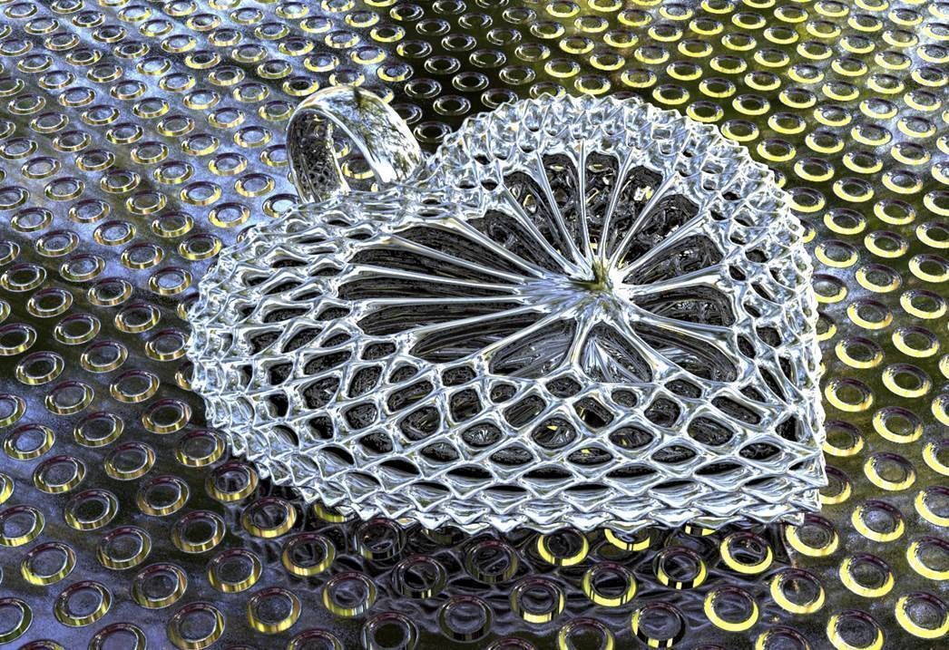 LOVE STRUCTURE PENDANT 3D print model_2