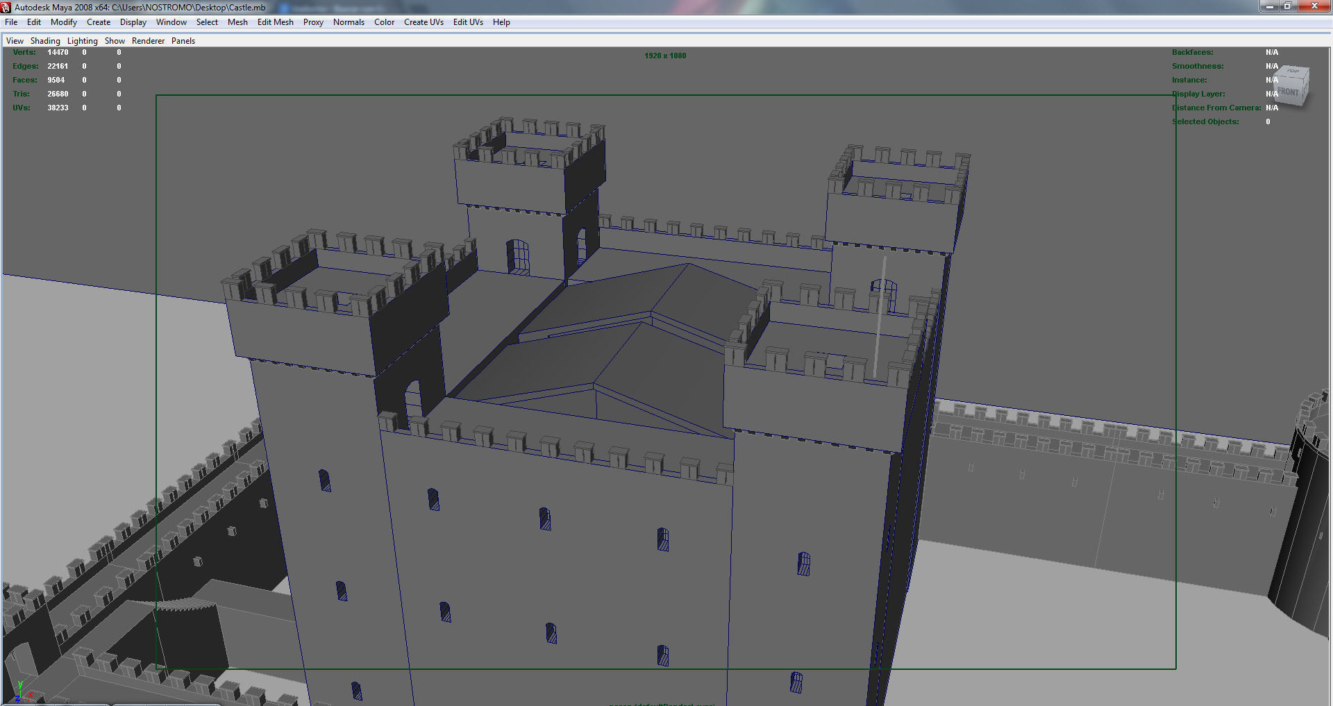 Medieval Castle 3D model_7