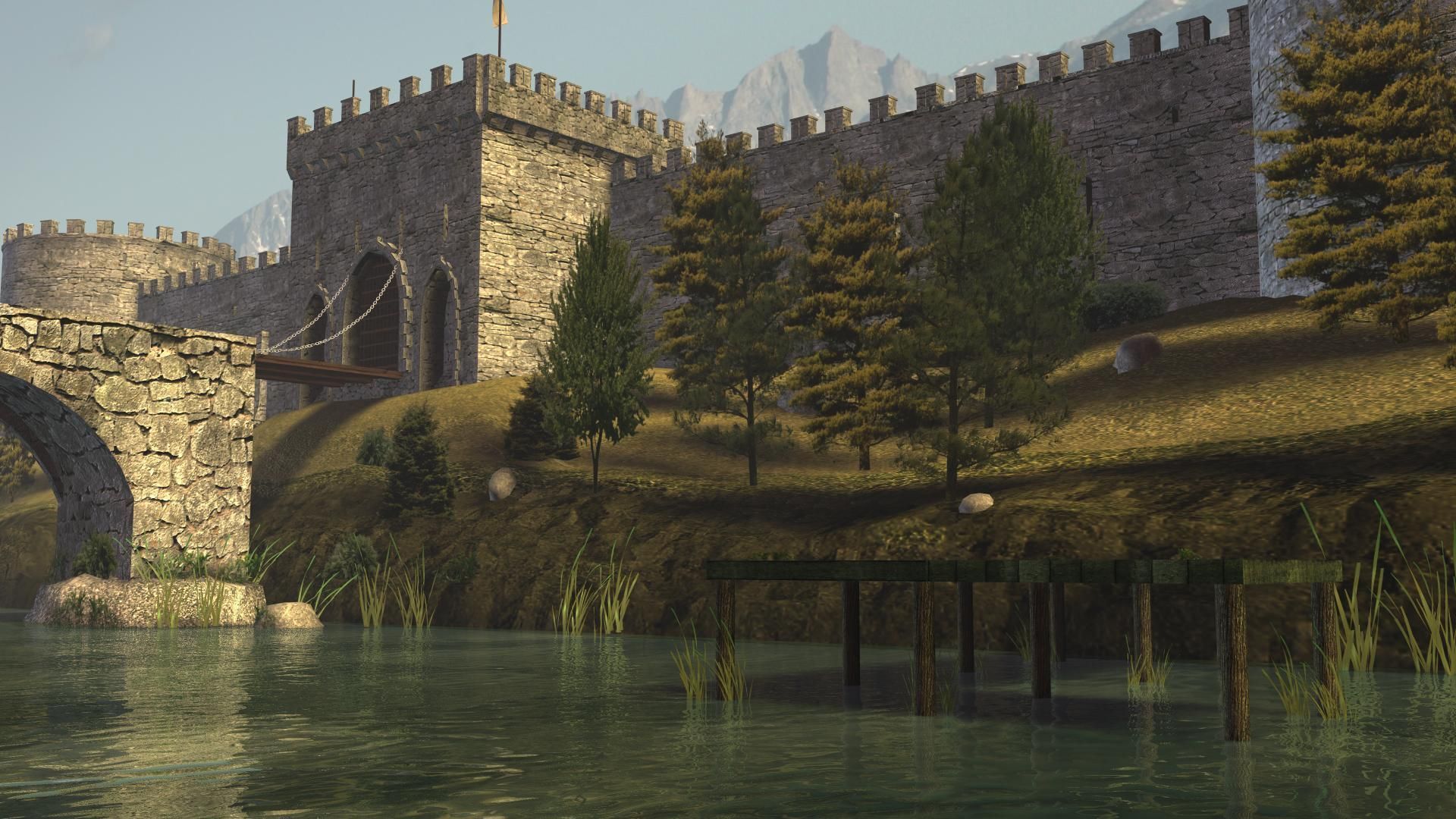 Medieval Castle 3D model_2