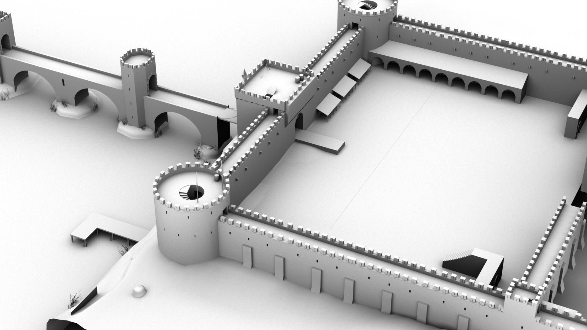 Medieval Castle 3D model_14