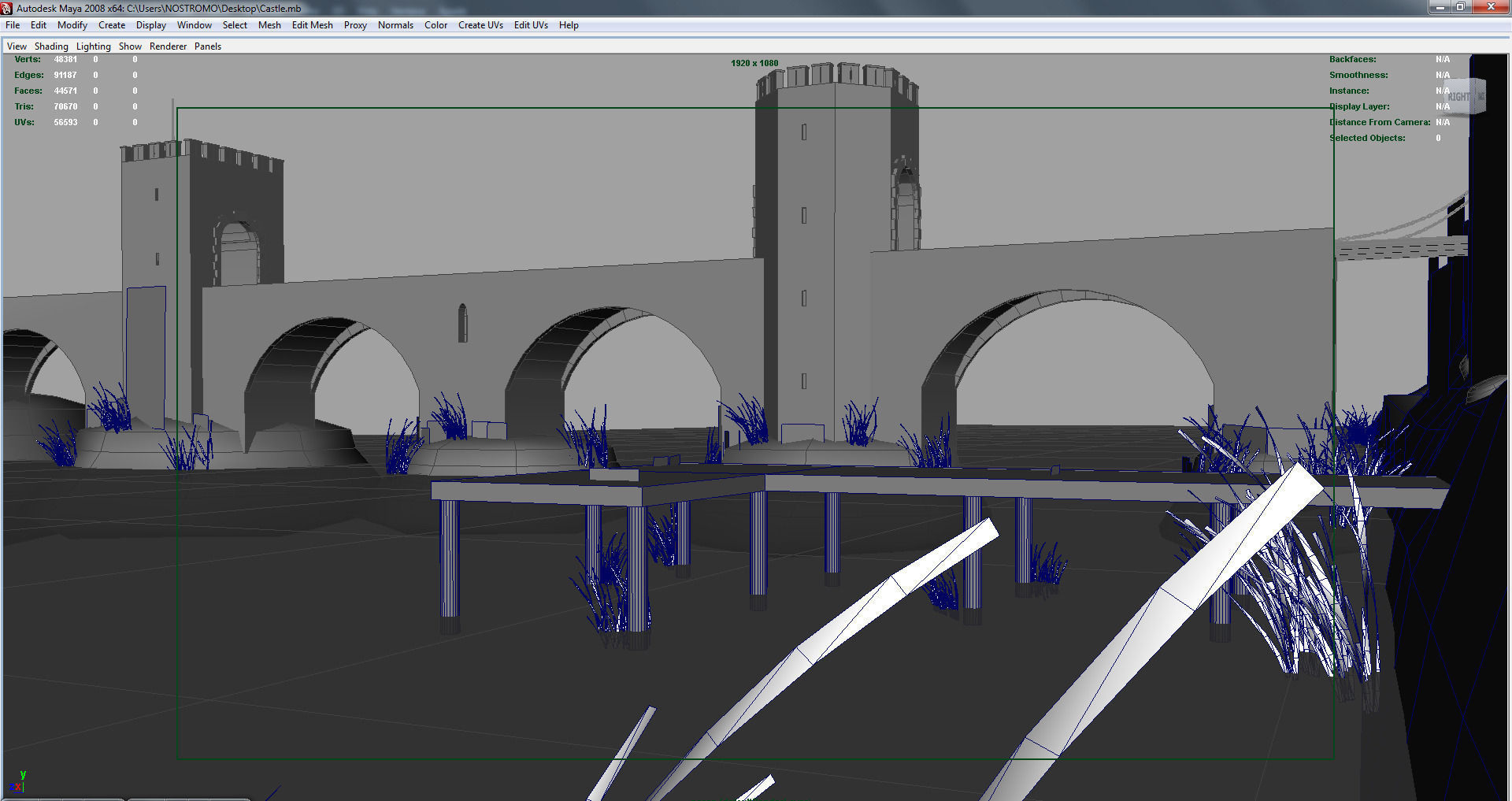 Medieval Castle 3D model_9