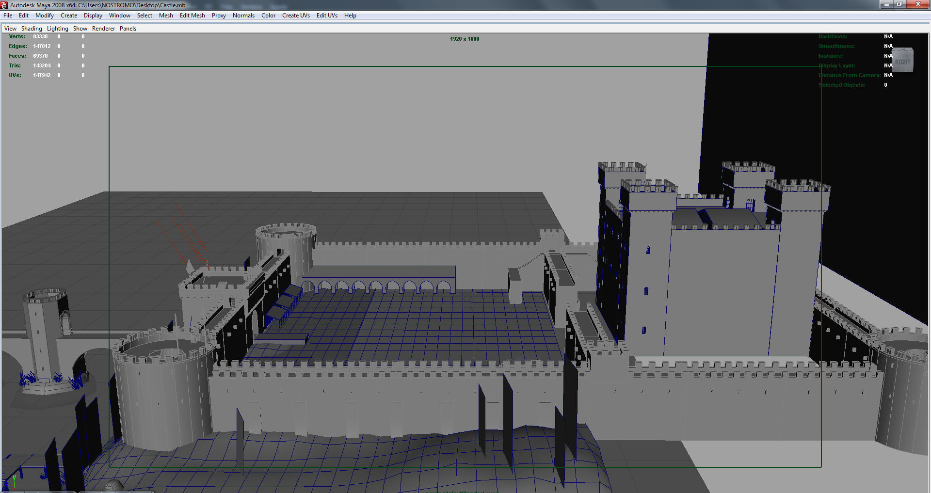 Medieval Castle 3D model_6