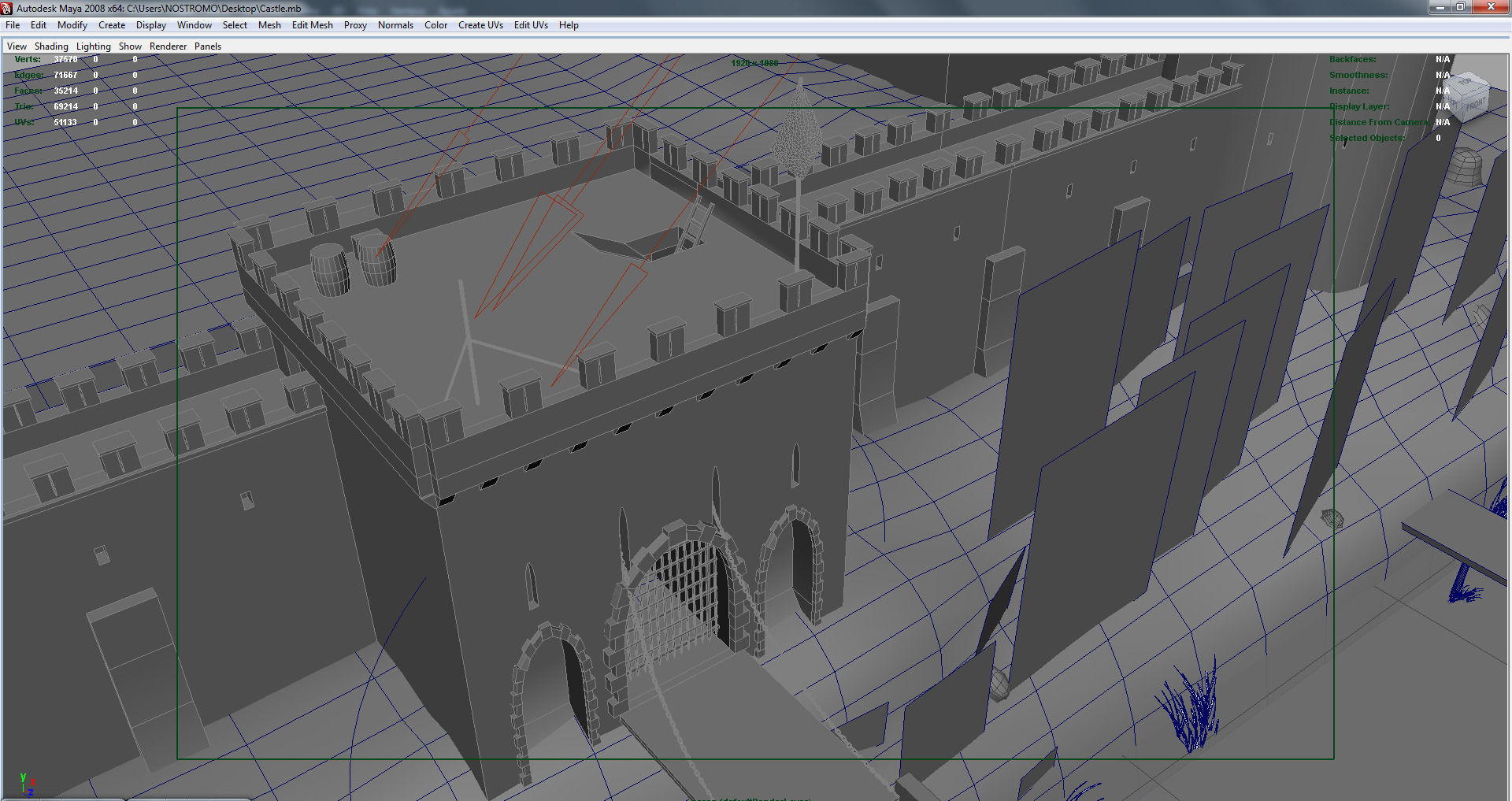 Medieval Castle 3D model_12