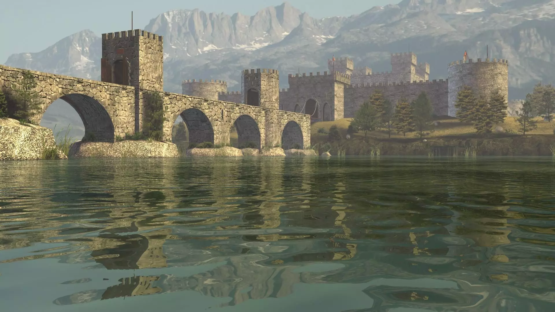 Medieval Castle 3D model_0
