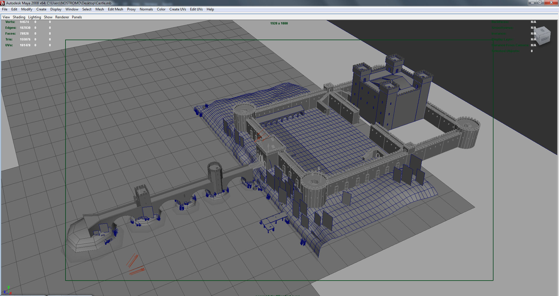 Medieval Castle 3D model_8