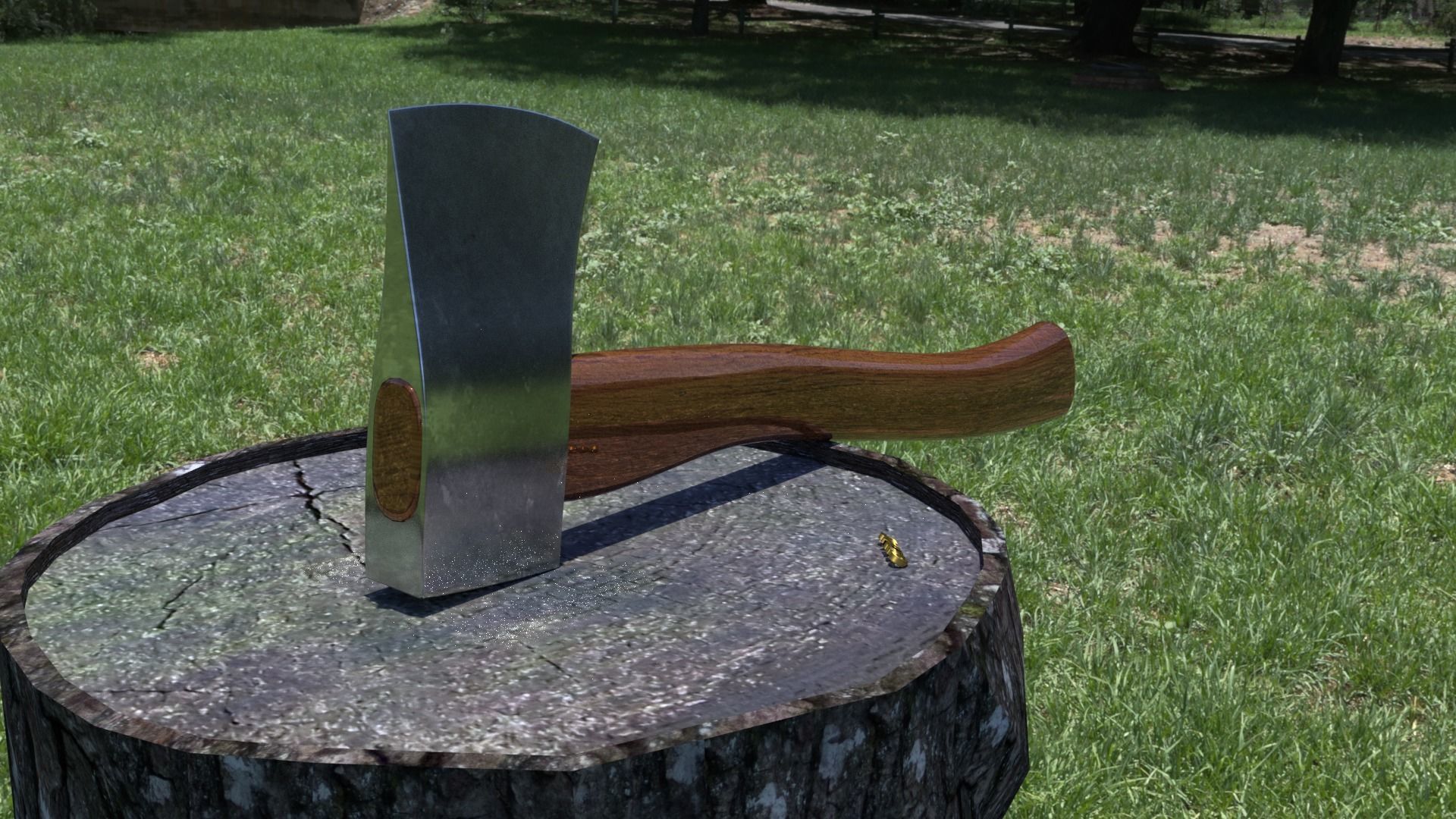 ORTAS AXE NO 6 NEW REALISTIC  AXE 3D PRINTABLE 3D print model_3
